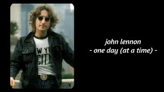Watch John Lennon One Day at A Time video