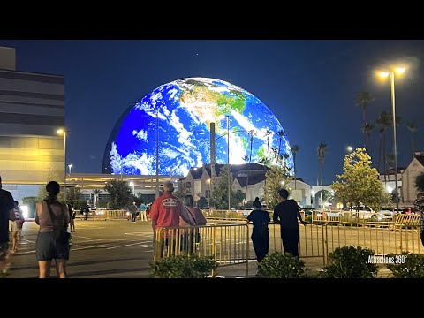 NEW! World&#039;s Largest LED Sphere Lights Up for 1st Time! STUNNING $2.3 Billion Sphere in Vegas