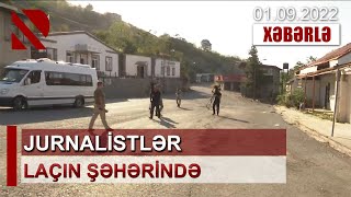 Jurnalistlər Laçın Şəhərində - Çəkiliş Qrupumuz Azad Olunan Laçın Barədə Məlumat Verir