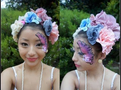 White Mascara on Blooms And Butterflies Makeup Tutorial   Entry To Elle And Blair S