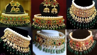 Hyderabadi jadavi necklace // choker || #nizami jewelry ||