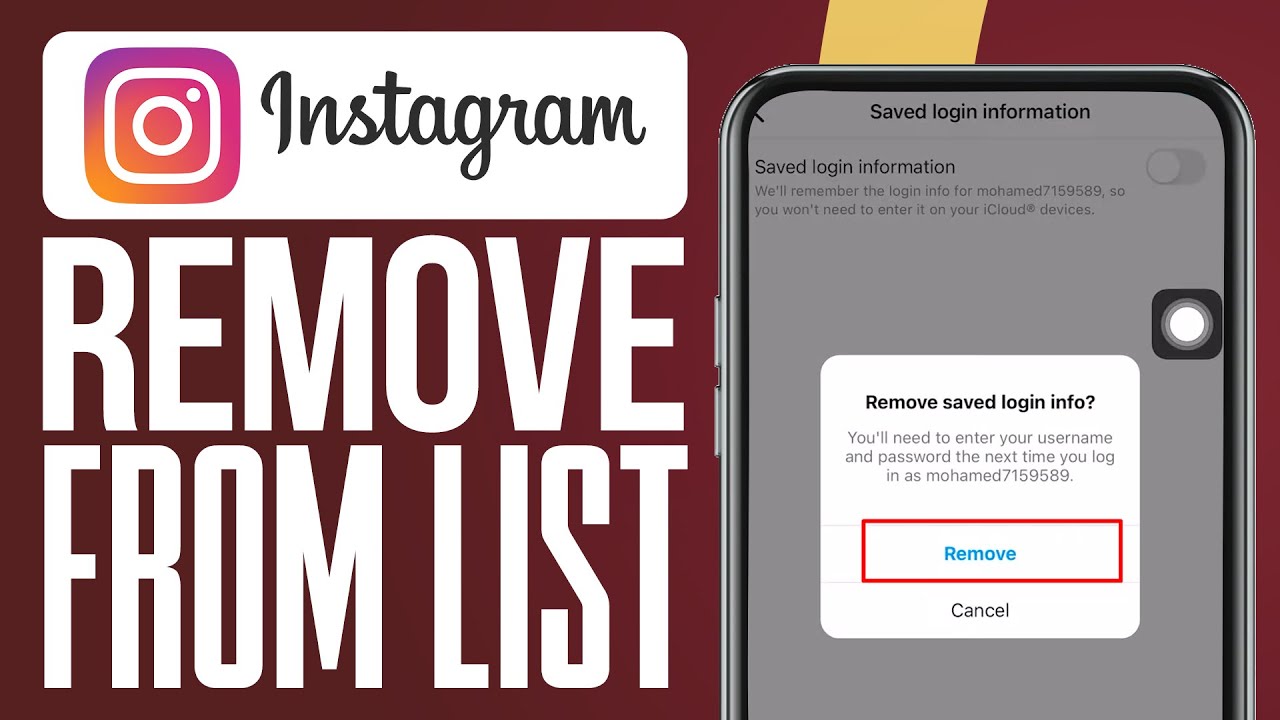How to Remove an Instagram Account from Your Account How to Remove an Instagram Account from Your Account
