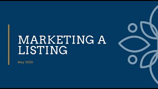 Marketing a Listing