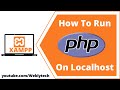 How to run PHP file on localhost XAMPP | open php file in browser