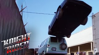 Kitt Turbo Boosts Out Of Trouble Knight Rider