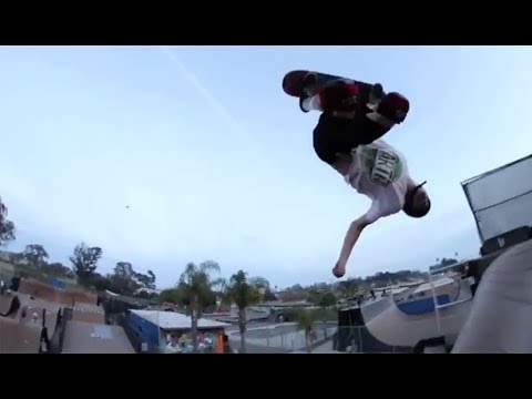 INSTABLAST! - GAINER To CAVEMAN!?!! MACBA Madness!! Switch 360 Double Flip Santa Monica Triple Set!!