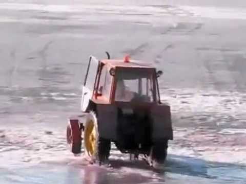 tractor falls through ice Accident Cause Death