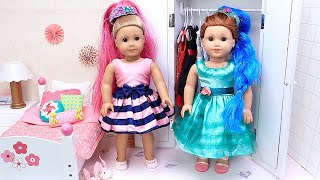 AG dolls get their hair styled for a garden party - DIY - PLAY DOLLS