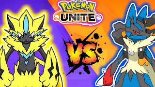 Pokemon Unite Zeraora Vs Lucario Who Will Win