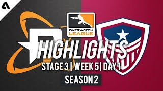 Philadelphia Fusion vs. Washington Justice | Overwatch League S2 Highlights - Stage 3 Week 5 Day 1