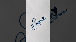 Simran Name Signature