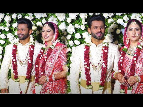Newly Married Couple Rahul Vaidya And Disha Parmar First Video After Marriage Must Watch