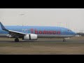 THOMSON B737-800 G-TAWO  ABORTS LANDING @ doncaster sheffield airport