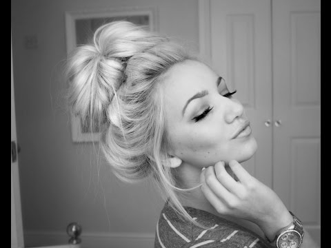 PERFECT EASY MESSY BUN TUTORIAL (WITHOUT SOCK/DONUT) - YouTube