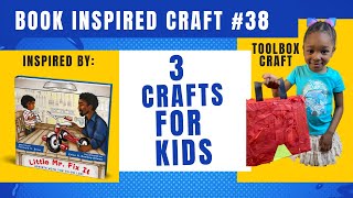 Book Inspired Crafts #38| Globe Craft, Sailboat Craft and EASY Toolbox Craft| HOUSEHOLD ITEMS