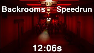 Escape the Backrooms SOLO FLAWLESS SPEEDRUN 12:06s