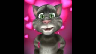 Talking Tom Cat sings, \