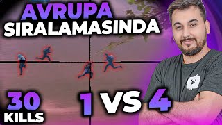 AVRUPA FATİH LİGİ SIRALAMASINDA ONE MAN SQUAD / PUBG MOBILE GAMEPLAY