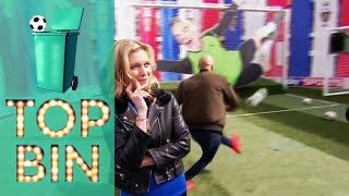 Top Bins | Rachel Riley shows off her football knowledge. Louis Saha and Leon McKenzie shoot