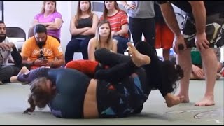 Womens Jiu Jitsu Grappling And Submissions. Facesit Kimora, Headscissors, Triangle Choke