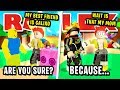 NOOB DISGUISE TROLLING!! BULLY SAYS HES BEST FRIEND TO SCAM SECRET PETS ROBLOX BUBBLEGUM SIMULATOR!!