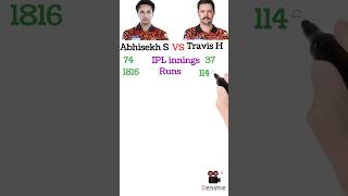 Abhisekh Sharma Vs Travis Head Ipl Stats
