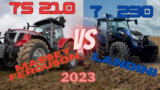 MASSEY FERGUSON 7S 210 VS LANDINI 7 230 #tractor #top #agriculture #masseyfergus