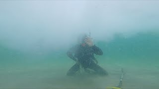 Found Rare Opal Gold Chain Underwater (Huge Storm)Treasure Search Metal Detecting