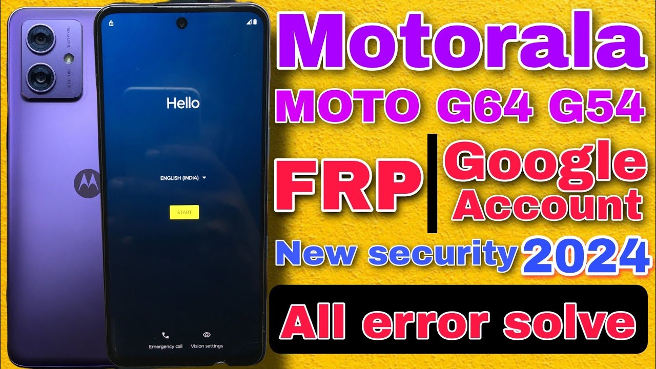 Moto G64,G54,,G32,GG52 Frp Bypass| Moto New sequrity Frp Moto G64,G54,,G32,GG52 Frp Bypass| Moto New sequrity Frp
