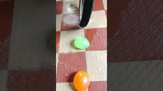 Breaking Balloons By Bike Crushing Crunchy & Soft Things