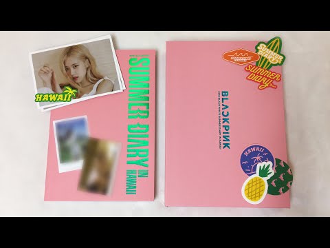 unboxing blackpink summer diary in hawaii