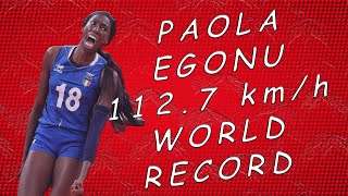 Paola Egonu World Record 112.7 Kmh Brazil Vs Italy Vnl 2022 Final