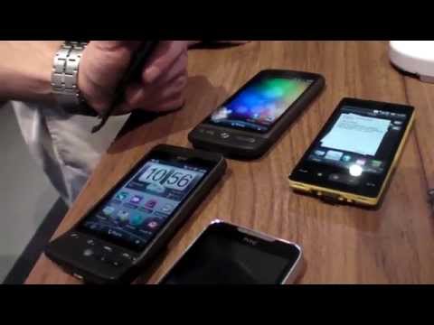 HTC Desire, HTC Legend and HTC HD2 Mini at Mobile World Congress 2010