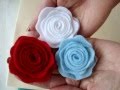 LITTLE FELT ROSE, fabric flower # 6, Fashions by Carlitto.
