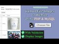 How To Upload Image Into MySQL Database & Display It Using PHP With Validation | PHP & MySQL