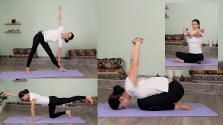 Йога для начинающих дома с Алиной Anandee #1. Здоровое и гибкое тело за 40 минут