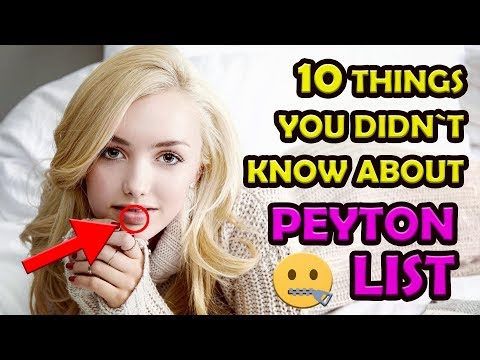 PEYTON LIST 🌟 10 Things You Didn`t Know About the DISNEY´s JESSIE & BUNK´D Star! 💄