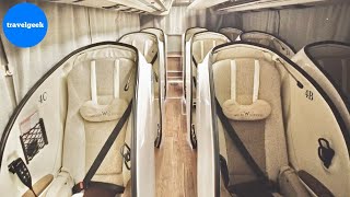 Japonya'nın Tokyo'dan Osaka'ya Gecelik Uyuyan Pod Otobüsünde 10 saat