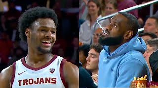Bronny James Last Game Usc Before Draft Vs Arizona Full Highlights L March 10, 2024