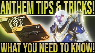 Anthem. Ultimate Tips And Tricks Guide Top Anthem Tips You Need To Know