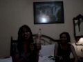 2 and half crazy women from borneo having cheap wine #crazy