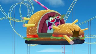 Oggy and the Cockroaches 🎢😅 ROLLERCOASTER BURGER 🎢😅  Episode in HD