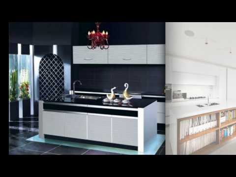 20 mẫu tủ bếp acrylic kèm bàn đảo độc đáo và tiện dụng