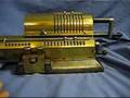 Awesome Retro Golden Odhner Mechanical Calculator Antique