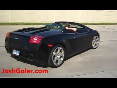 Near Fail Black Lamborghini Gallardo Spyder