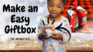 Make the Easiest Small Giftbox| Cardstock & Ribbon |Activity Author