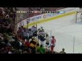 Zdeno Chara vs Jay Harrison fight April 13 2013 Boston Bruins vs Carolina Hurricanes NHL Hockey