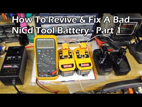 - How to revive / rejuvenate / fix a bad rechargeable NiCd battery 