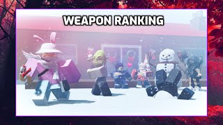 Weapon Ranking | Zombie Stories