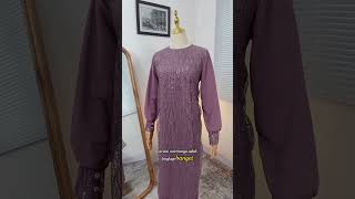 Try On Luna Lace Dress Warna Lavender Dress Viral Brukat Dress Kondangan Cantik Dress Brukat